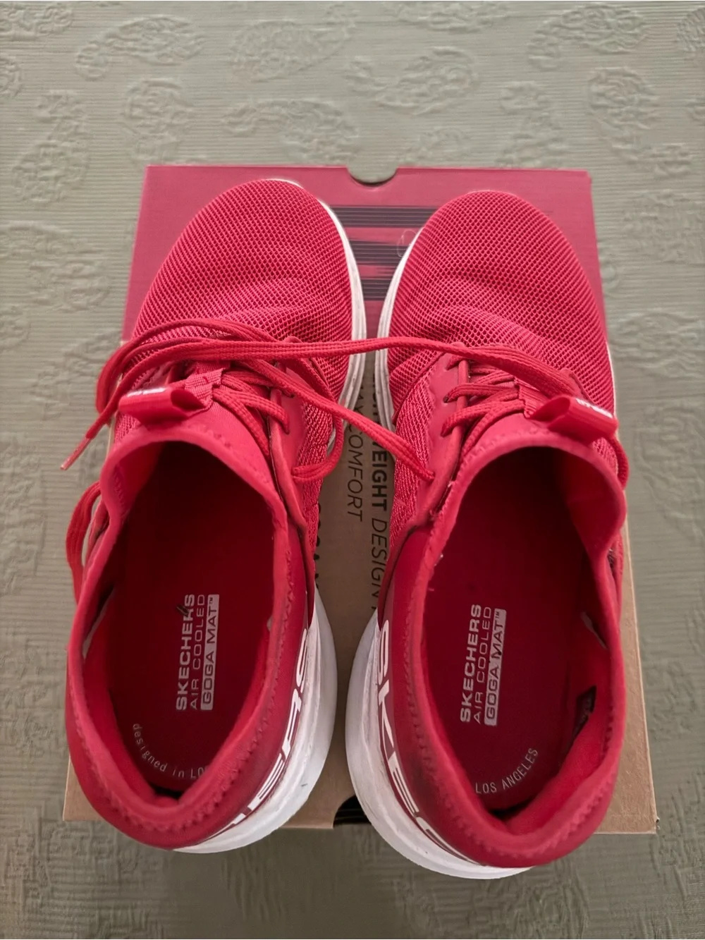 Skechers Bright Pink Mesh Athletic Sneakers - Picture 1 of 4